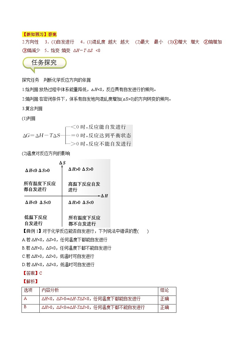2.3  化学反应的方向-高二化学同步精品讲义+分层练习（人教版选择性必修1）（解析版）第2页