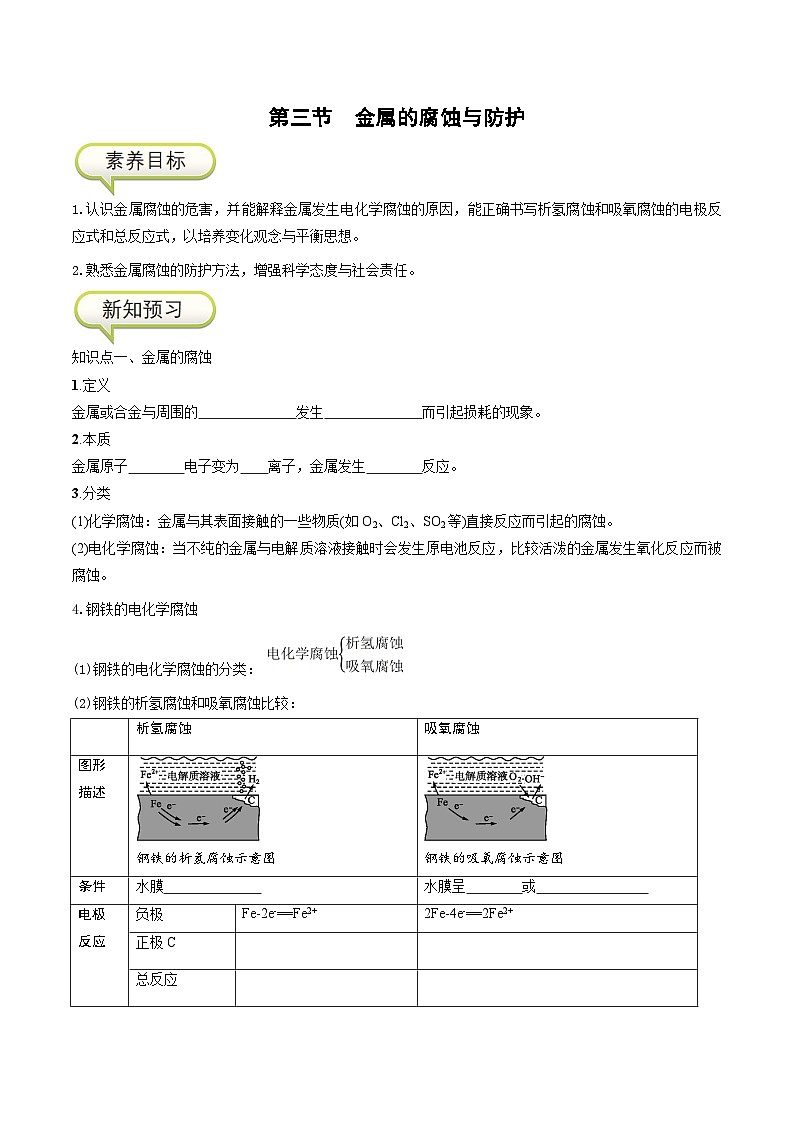 4.3 金属的腐蚀与防护-高二化学同步精品讲义+分层练习（人教版选择性必修1）01