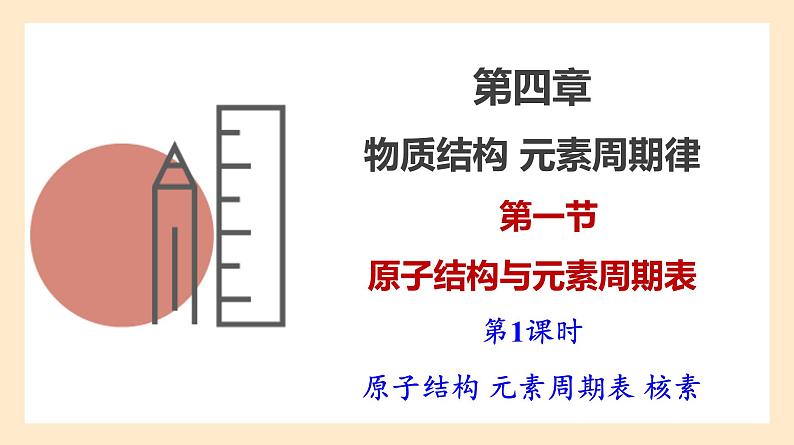 人教版高中化学必修一课件 4.1.1 原子结构 元素周期表 核素第1页