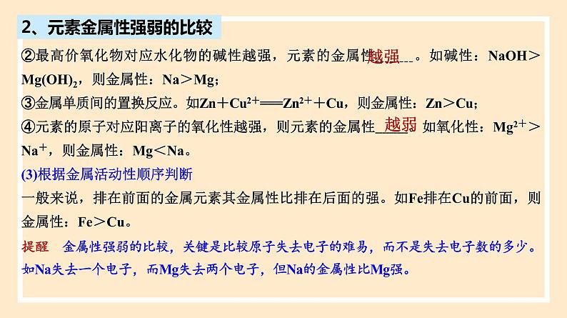 人教版高中化学必修一课件 4.2.2 元素周期表和周期律的应用06