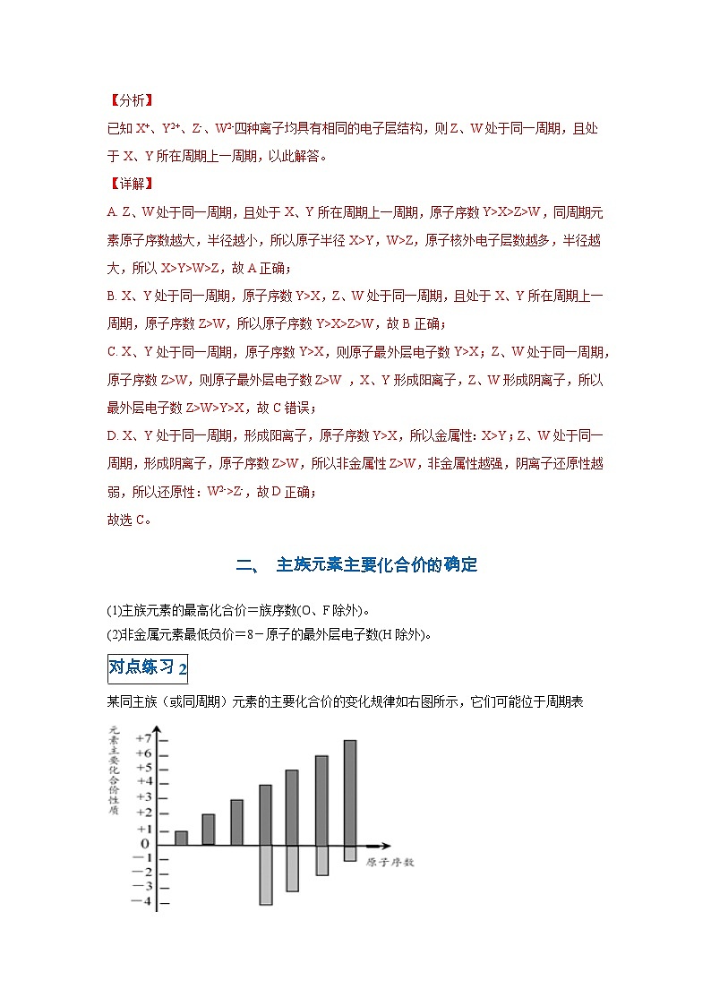 第四章第二节 元素周期律-高一化学期末复习节节高（人教版必修第一册）（解析版）第2页