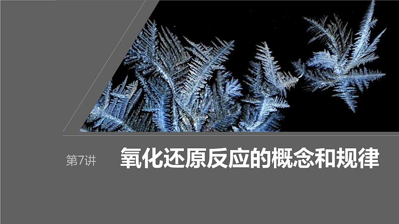 2024年高考化学一轮复习课件（鲁科版）第2章 第7讲　氧化还原反应的概念和规律01