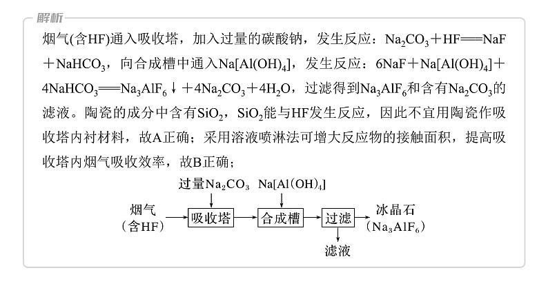 2024年高考化学一轮复习课件（鲁科版）第3章 热点强化7　金属及其化合物制备流程分析06