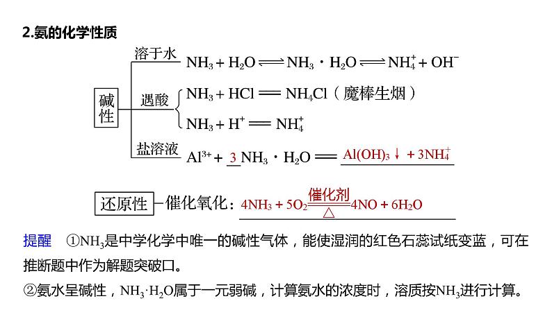 2024年高考化学一轮复习课件（鲁科版）第4章 第23讲　氨和铵盐06