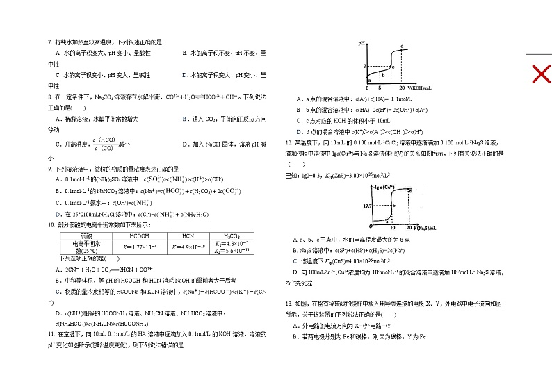 河南省三门峡市渑池县第二高级中学2021-2022学年高二上学期第二次月考化学试题（Word版含答案）第2页