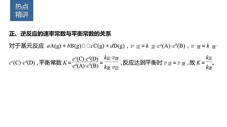 第7章 热点强化17　化学平衡常数与速率常数的关系 课件02