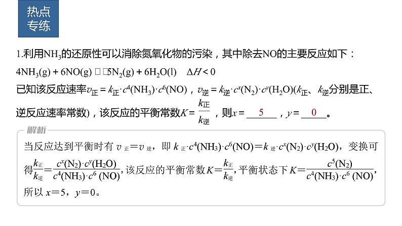 第7章 热点强化17　化学平衡常数与速率常数的关系 课件05