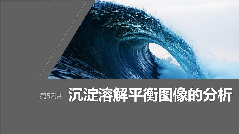 2024年高考化学一轮复习课件（鲁科版）第8章 第52讲　沉淀溶解平衡图像的分析01