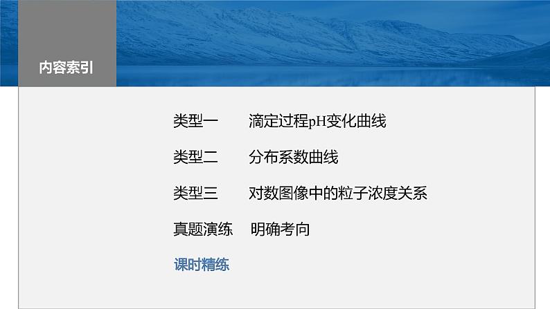 2024年高考化学一轮复习课件（鲁科版）第8章 第50讲　反应过程中溶液粒子浓度变化的图像分析03