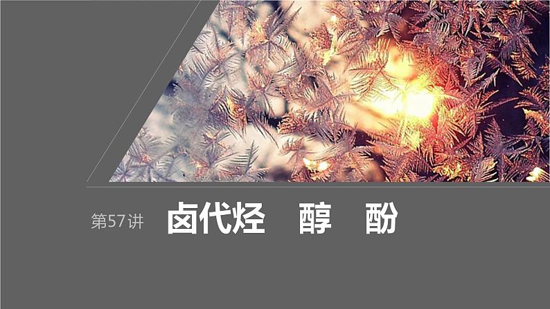 2024年高考化学一轮复习课件（鲁科版）第9章 第57讲　卤代烃　醇　酚01