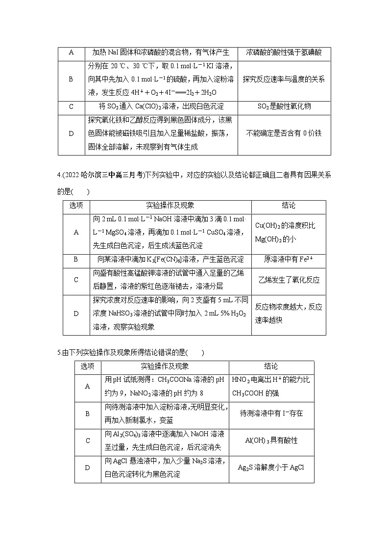 2024年高考化学一轮复习课件（鲁科版）第10章 第65讲　简单实验方案的设计与评价02