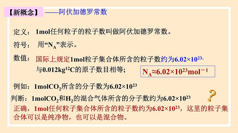 2.3.1 物质的量的单位——摩尔  课件 人教版高中物理必修一08