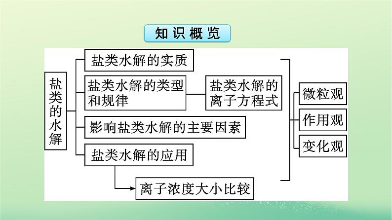 浙江专版2023_2024学年新教材高中化学第3章水溶液中的离子反应与平衡第3节盐类的水解第1课时盐类的水解课件新人教版选择性必修105