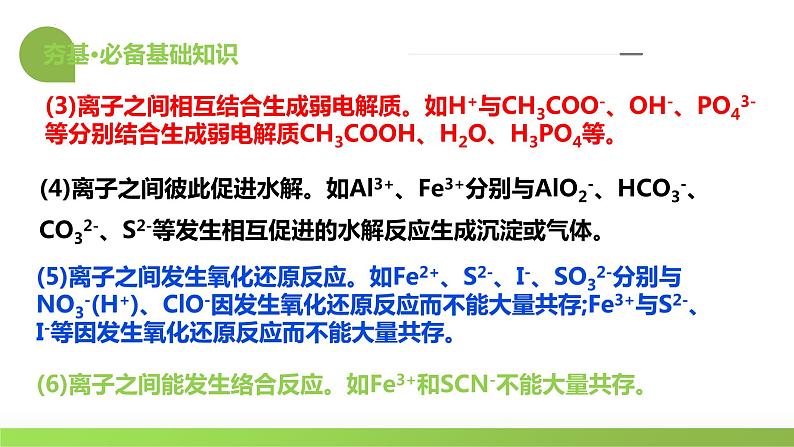 第06讲 离子共存、离子的检验与推断（课件）-2024年高考化学一轮复习讲练测（新教材新高考）08