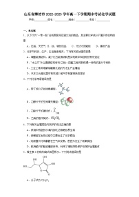 山东省潍坊市2022-2023学年高一下学期期末考试化学试题（含解析）