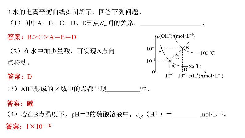2024届高三化学高考备考一轮复习专题：水的电离和溶液的酸碱性课件第8页