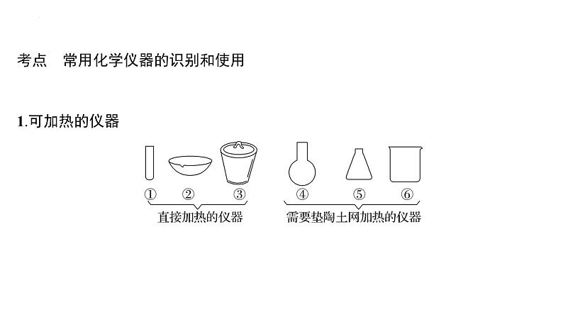 2024届高中化学一轮复习：化学实验的常用仪器和基本操作训练课件PPT第3页