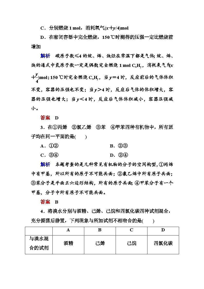高中化学选修五第二章综合能力检测题及答案解析第2页