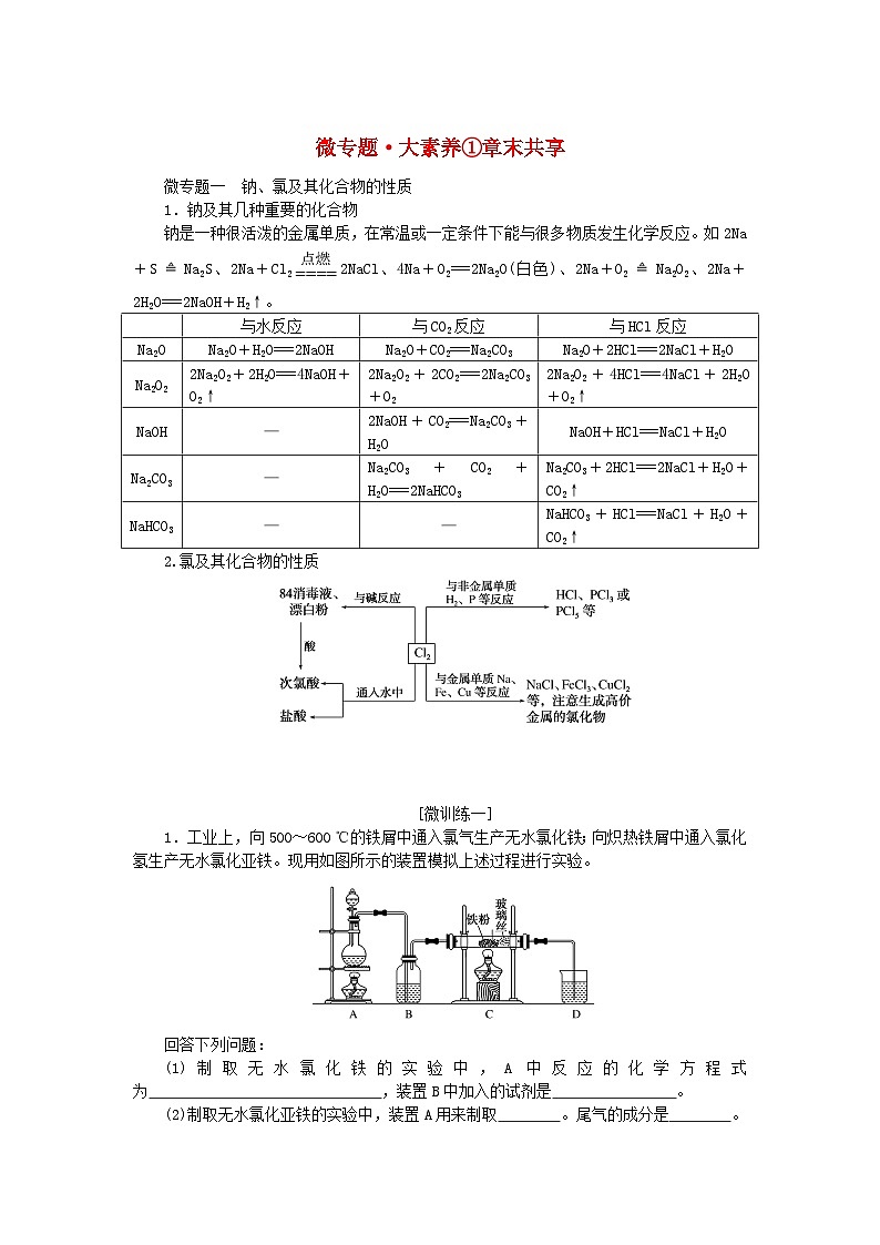 2023_2024学年新教材高中化学微专题大素养1第1章认识化学科学学生用书鲁科版必修第一册第1页