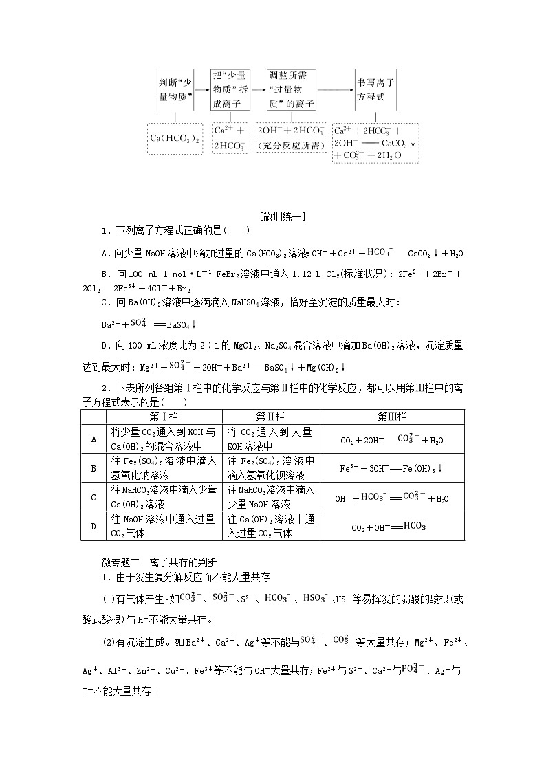 2023_2024学年新教材高中化学微专题大素养2第2章元素与物质世界学生用书鲁科版必修第一册第2页