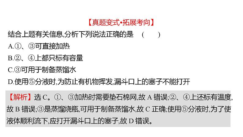 2022-2023 高考化学 专题辅导  专题11　化学实验基础课件PPT05