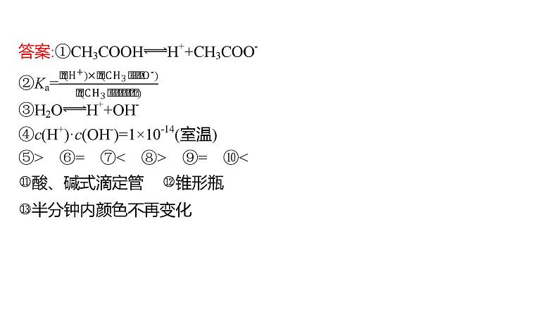 2022-2023 高考化学 核心知识 专题10　电解质溶液课件PPT第3页