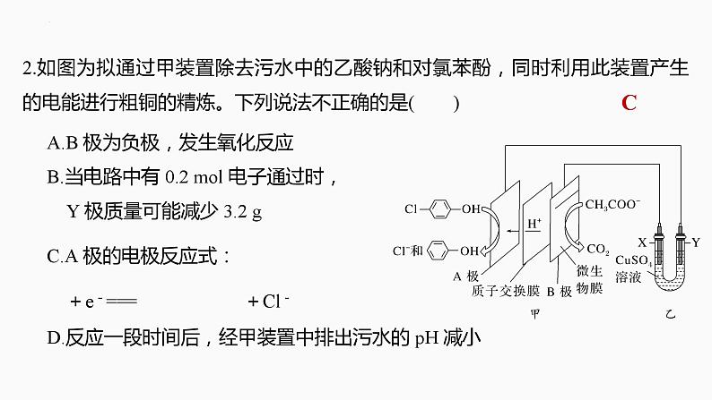 2024届高三化学高考备考一轮复习专题：电化学原理的综合应用课件第7页