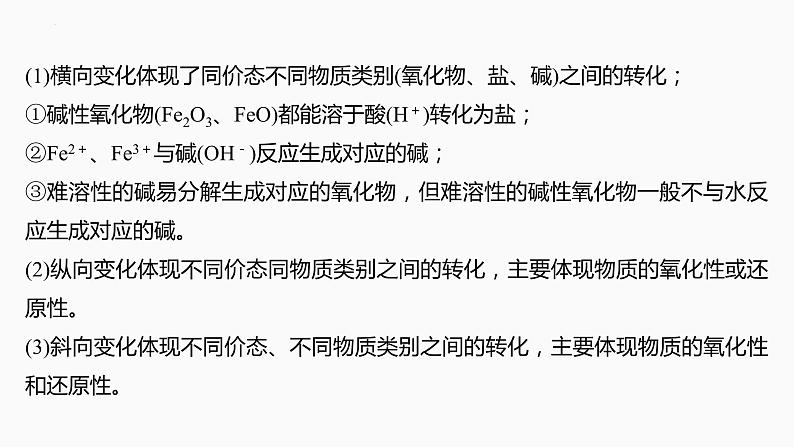 2024届高三化学高考备考一轮复习专题：铁及其化合物的转化关系与实验探究课件第6页