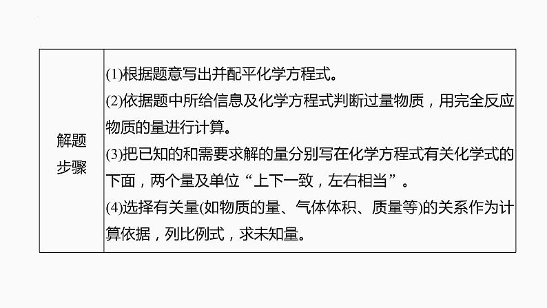 2024届高三化学高考备考一轮复习专题：物质的量在化学方程式计算中的应用课件第4页