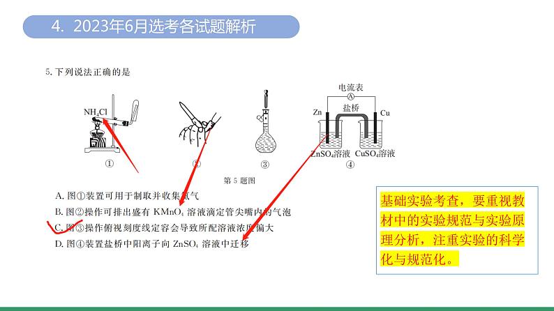 2024届高三化学高考备考一轮复习专题2023年高考化学选考数据分析课件第7页