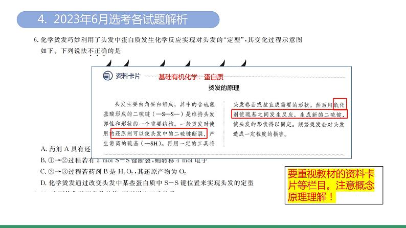 2024届高三化学高考备考一轮复习专题2023年高考化学选考数据分析课件第8页