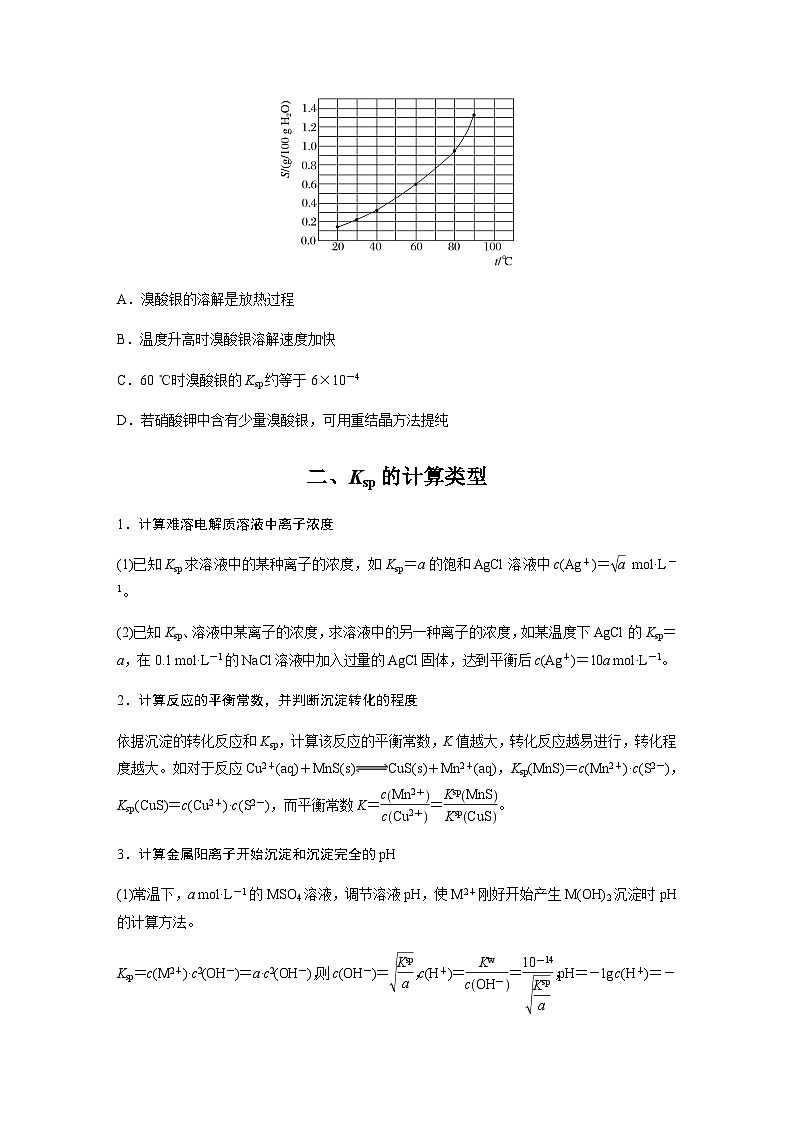 第三章　第四节　第3课时　Ksp的计算  学案 （含答案）—2023-2024学年（人教版2019）高中化学选择性必修1第2页
