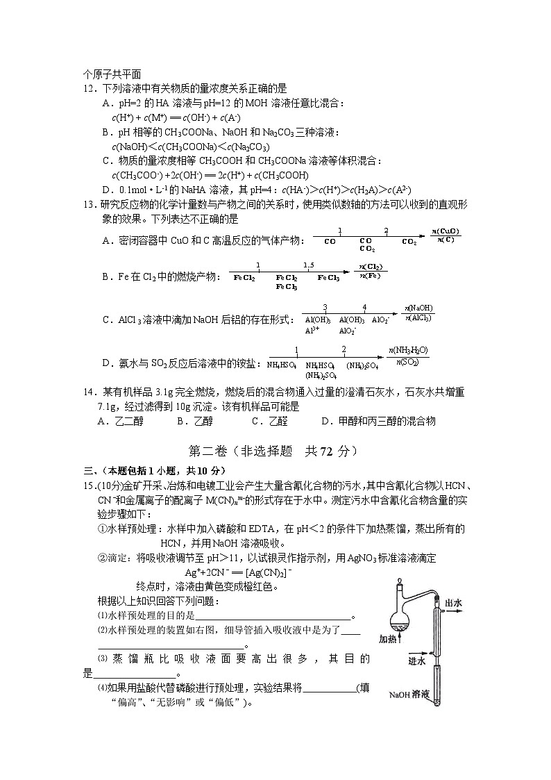 2008江苏高考化学试题及答案03