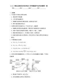 高中化学沪科技版（2020）必修第一册氧化还原反应巩固练习