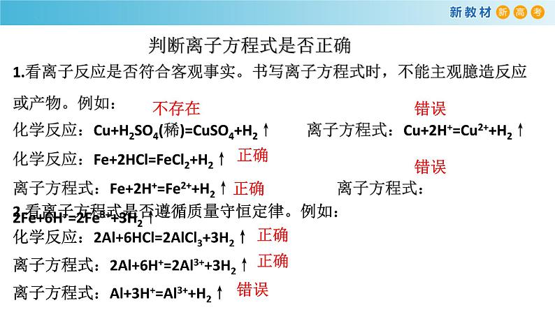 高一化学同步教学课堂 人教版2019必修第一册 1.2.3 离子反应的实质、类型和条件课件PPT第5页