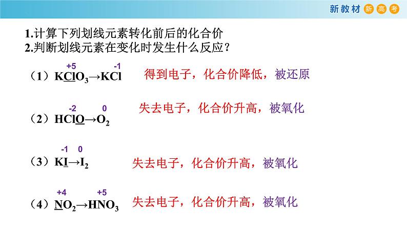 高一化学同步教学课堂 人教版2019必修第一册 1.3.2 氧化还原反应中电子转移的表示方法课件PPT06