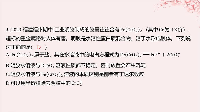 江苏专用2023_2024学年新教材高中化学专题1物质的分类及计量测评课件苏教版必修第一册05