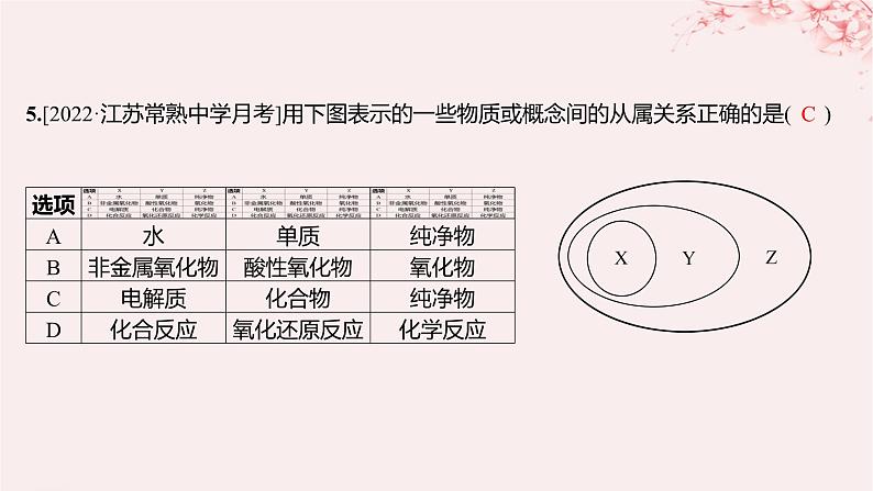 江苏专用2023_2024学年新教材高中化学专题1物质的分类及计量测评课件苏教版必修第一册07