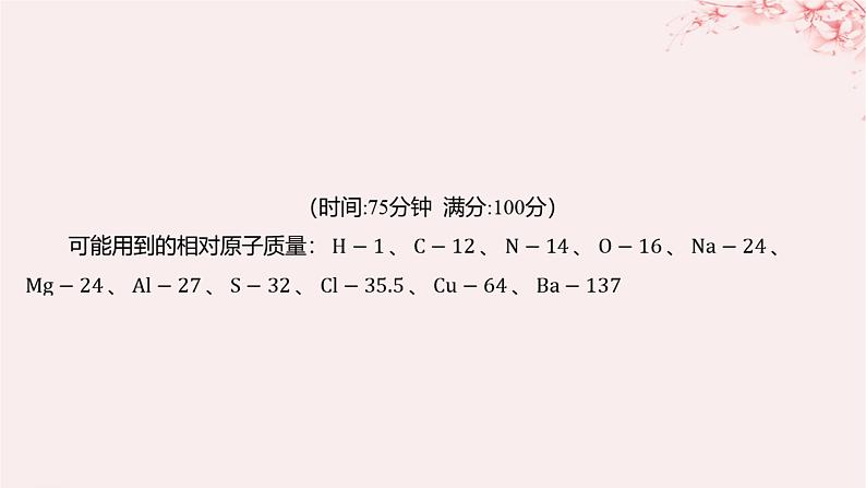 江苏专用2023_2024学年新教材高中化学专题2研究物质的基本方法测评课件苏教版必修第一册02