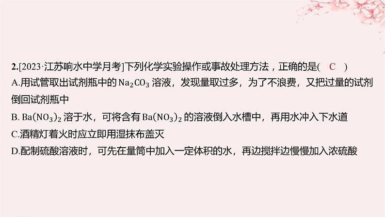 江苏专用2023_2024学年新教材高中化学专题2研究物质的基本方法测评课件苏教版必修第一册04