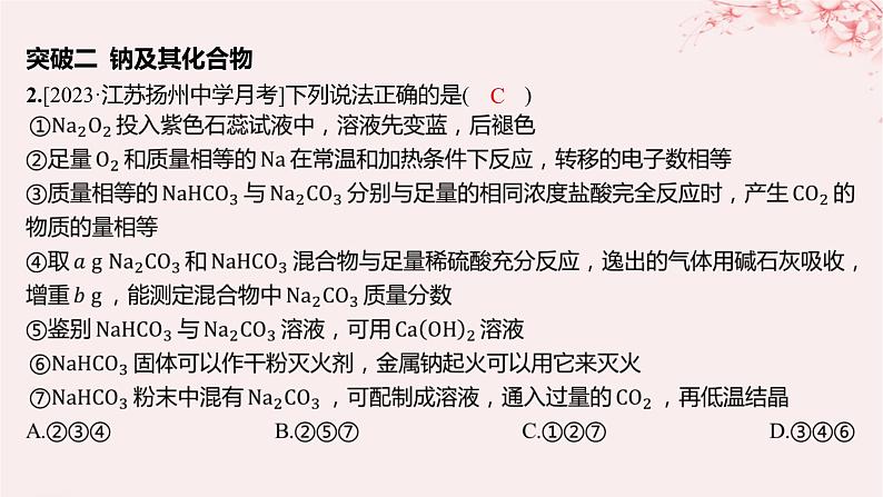 江苏专用2023_2024学年新教材高中化学专题3从海水中获得的化学物质分层作业课件苏教版必修第一册04