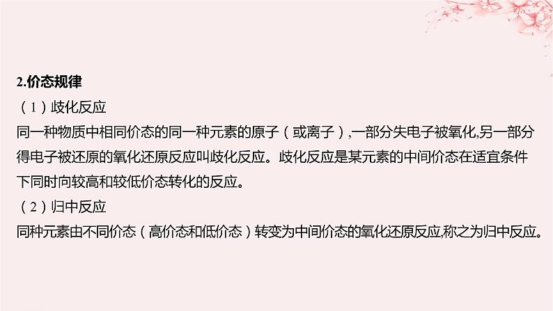 江苏专用2023_2024学年新教材高中化学专题3从海水中获得的化学物质微专题2氧化还原反应中的四种规律课件苏教版必修第一册05