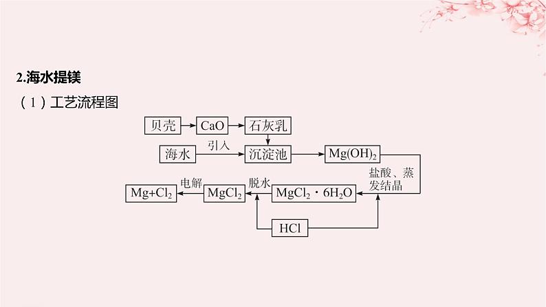 江苏专用2023_2024学年新教材高中化学专题3从海水中获得的化学物质第三单元海洋化学资源的综合利用第二课时从海水中提取镁从海带中提取碘课件苏教版必修第一册07