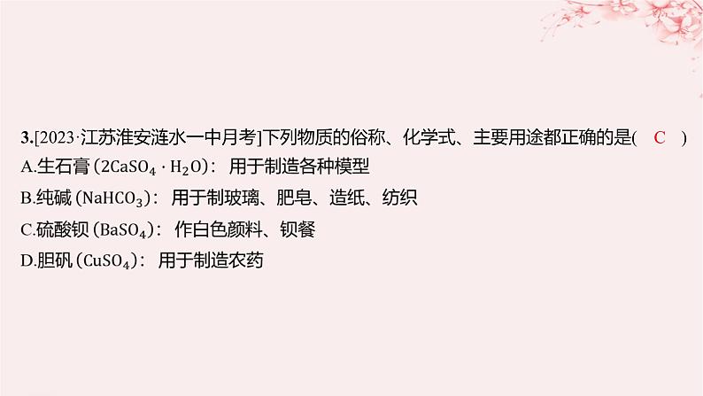 江苏专用2023_2024学年新教材高中化学专题4硫与环境保护测评课件苏教版必修第一册05