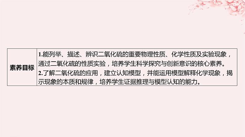 江苏专用2023_2024学年新教材高中化学专题4硫与环境保护第一单元含硫化合物的性质第一课时二氧化硫的性质和应用课件苏教版必修第一册第3页