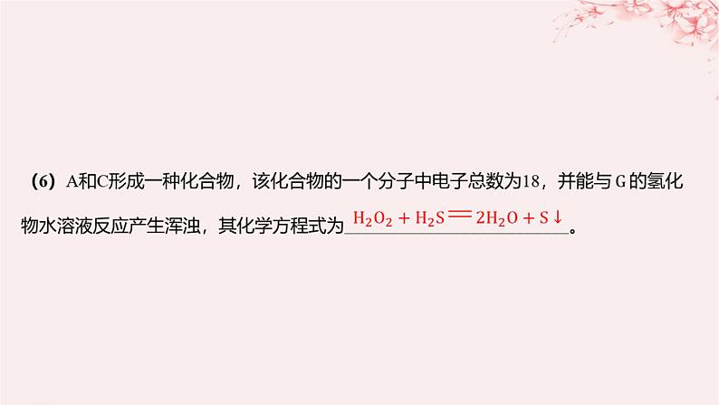 江苏专用2023_2024学年新教材高中化学专题5微观结构与物质的多样性微专题7元素综合推断分层作业课件苏教版必修第一册07