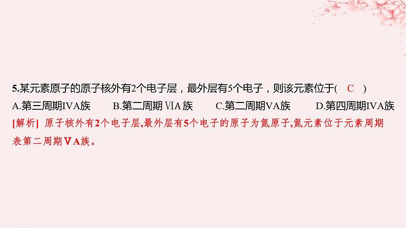 江苏专用2023_2024学年新教材高中化学专题5微观结构与物质的多样性第一单元元素周期律和元素周期表第四课时元素周期表的应用分层作业课件苏教版必修第一册07