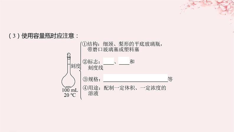 江苏专用2023_2024学年新教材高中化学专题2研究物质的基本方法第二单元溶液组成的定量研究第一课时物质的量浓度课件苏教版必修第一册07