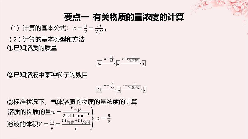 江苏专用2023_2024学年新教材高中化学专题2研究物质的基本方法第二单元溶液组成的定量研究第二课时物质的量浓度的计算课件苏教版必修第一册07