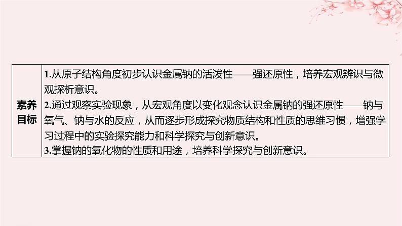 江苏专用2023_2024学年新教材高中化学专题3从海水中获得的化学物质第二单元金属钠及钠的化合物第一课时钠的性质与制备课件苏教版必修第一册03